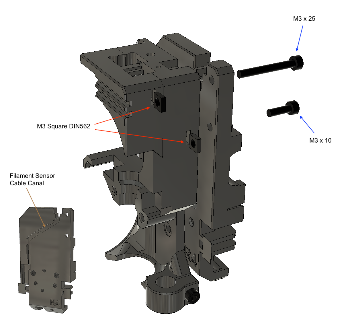 Zorbiter V Extruder For Zaribo Prusa Bear Mk S E D V Revo