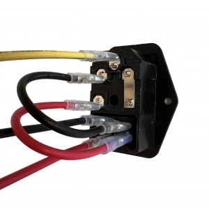 Power Switch With Fuse, Light and Cables