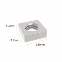 Square Nuts High Quality DIN 562 Stainless Steel